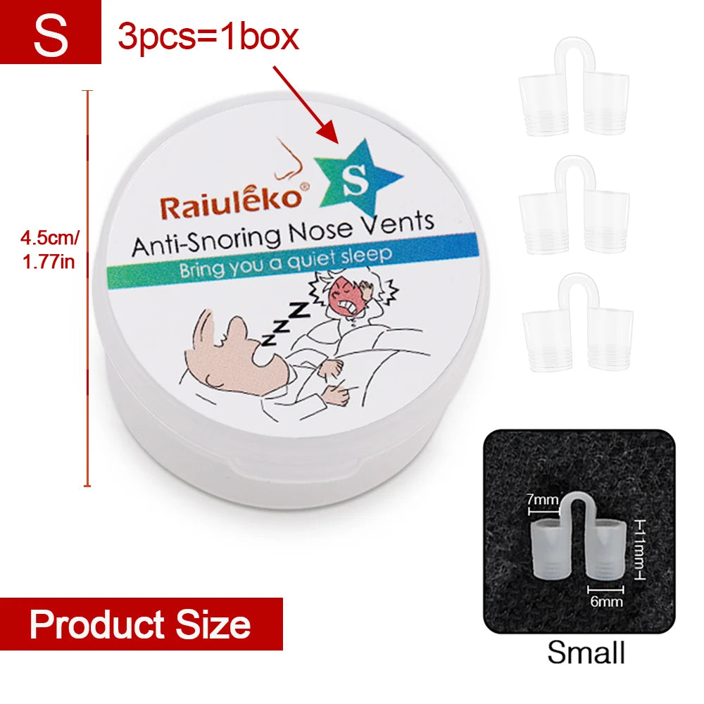 1 Box anti Snoring Nasal Dilator Nose Clip anti Snore Stopping Snoring Silent Sleep Aid Device for anti Snoring Improve Sleeping