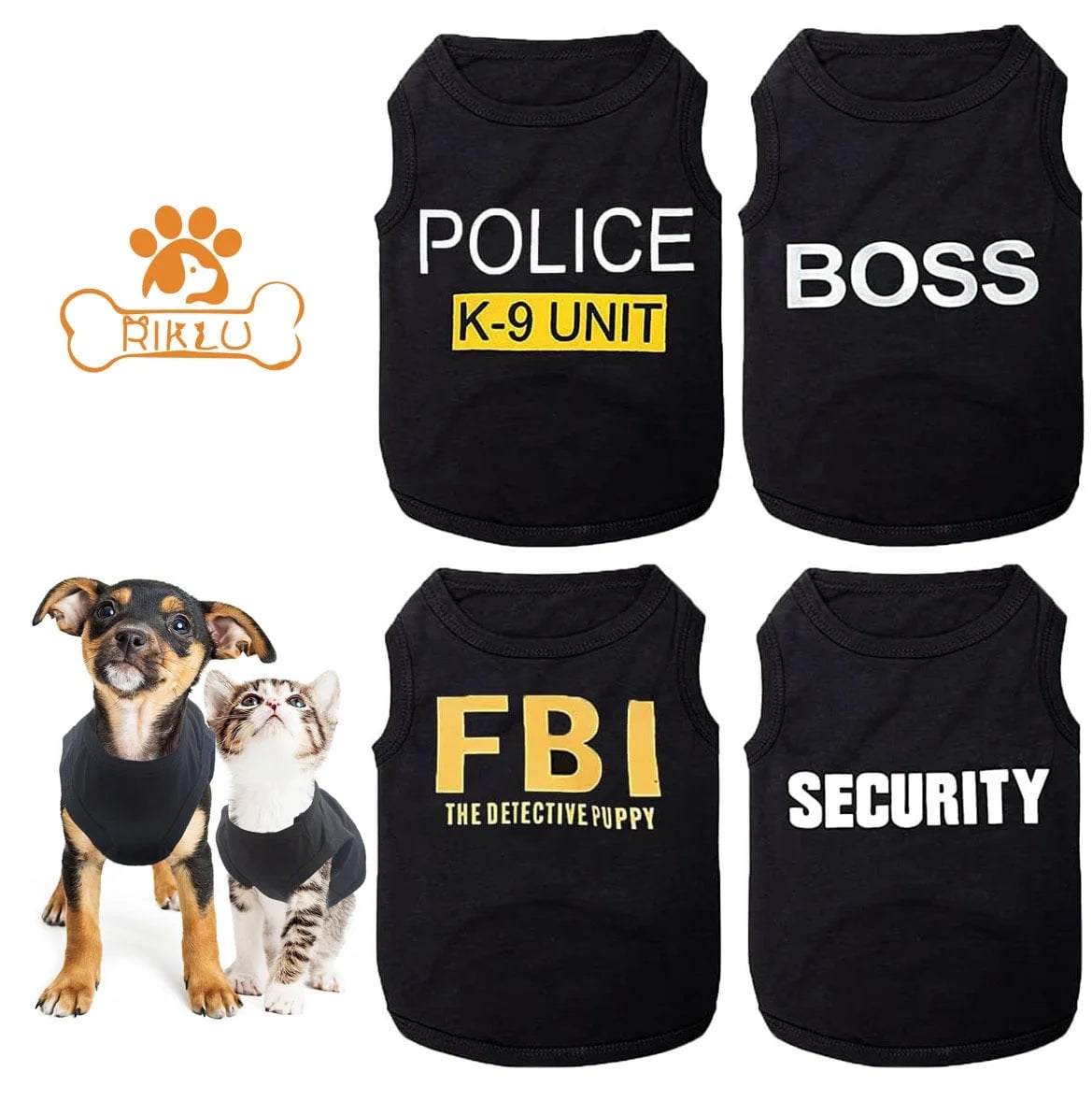 Adorable 4-Pack Dog Shirts for Small Dogs - Stylish T-Shirts for Your Puppy Boy or Girl!