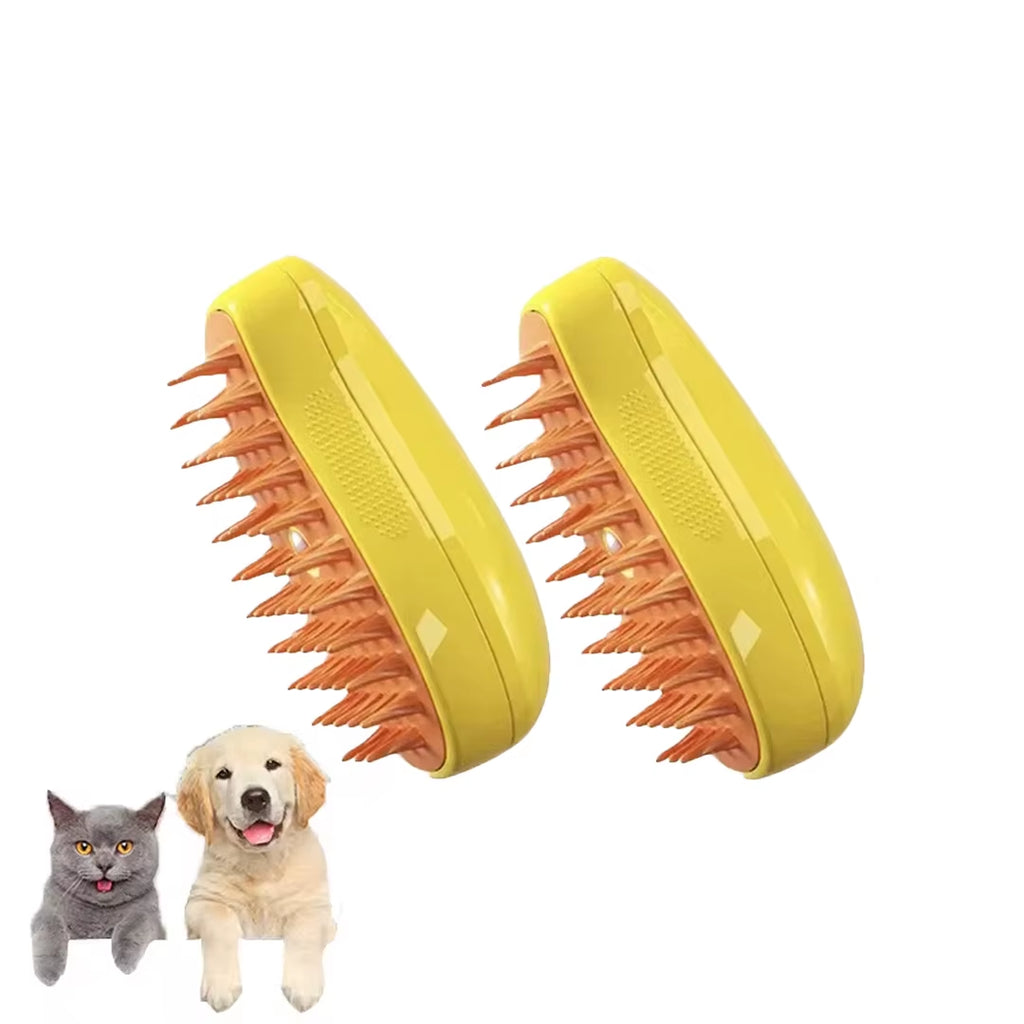 3-in-1 Electric Pet Grooming Tool - Cat & Dog Steamy Brush with Massage and Shedding Sprayer