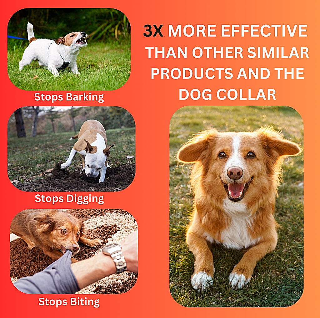 Niche Brands 50Ft Ultrasonic Dog Bark Deterrent Device with 3X Emitters - Stop Barking Now!